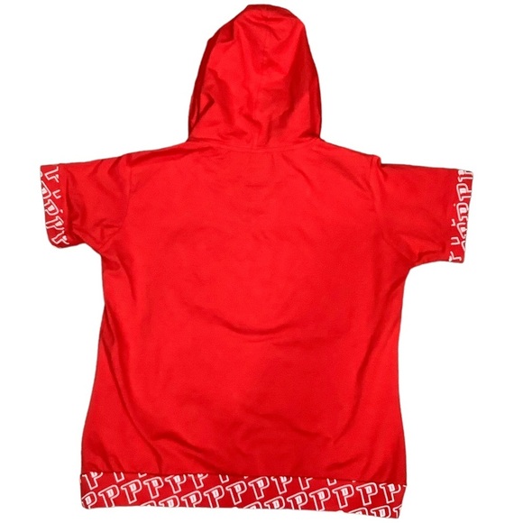 Women’s Large Top T-Shirt Hoodie Detroit Pistons Basketball NBA Short Sleeve NWT - Picture 3 of 6